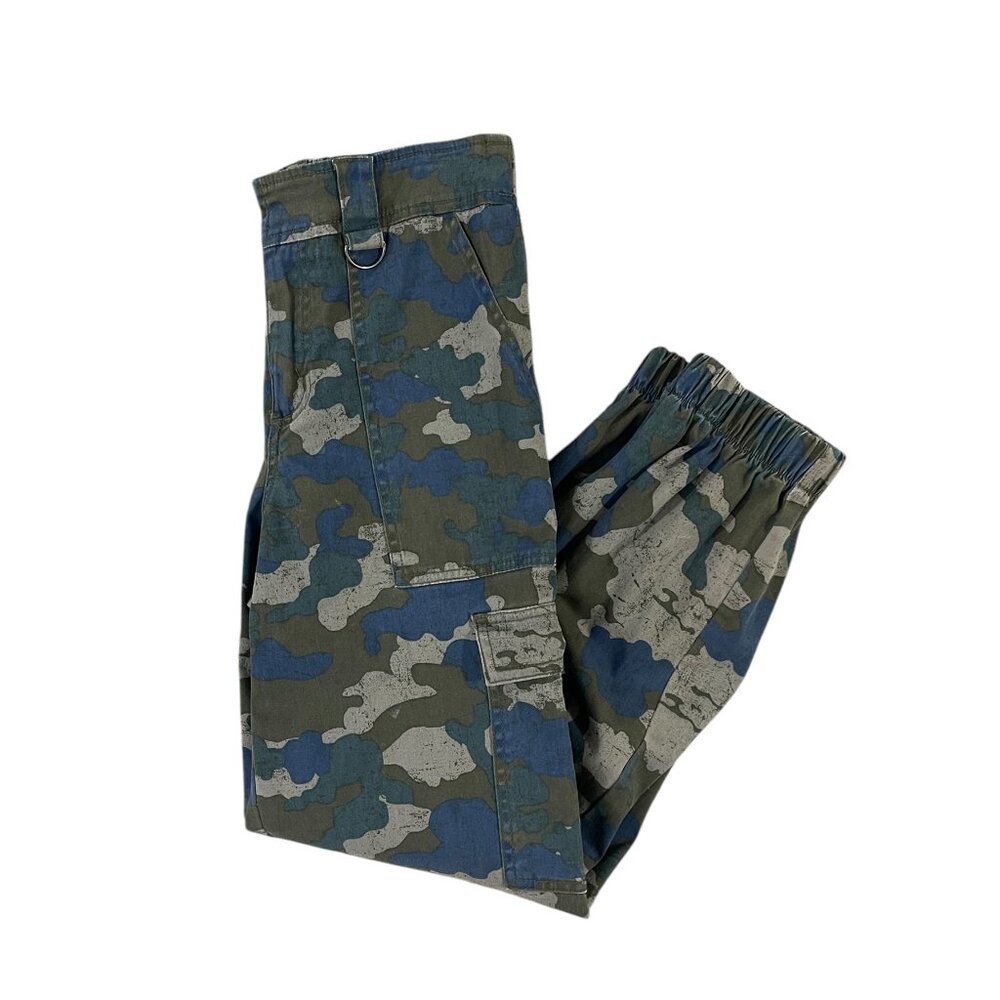 Camo Print Utility Jogger Pants